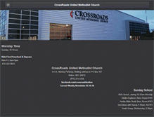 Tablet Screenshot of crossroads-umc.com